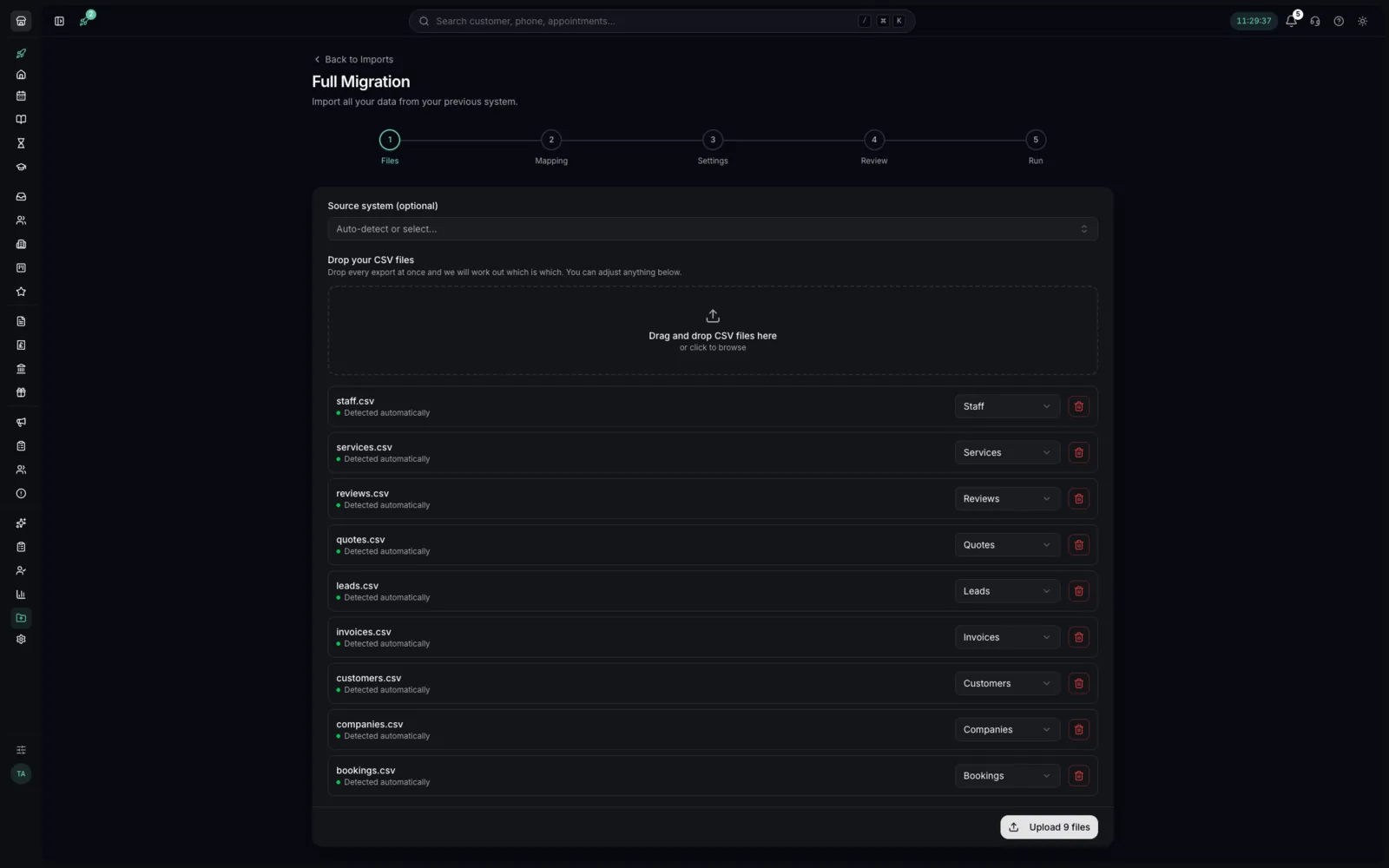 Dropping CSV exports for Youzse to auto-detect
