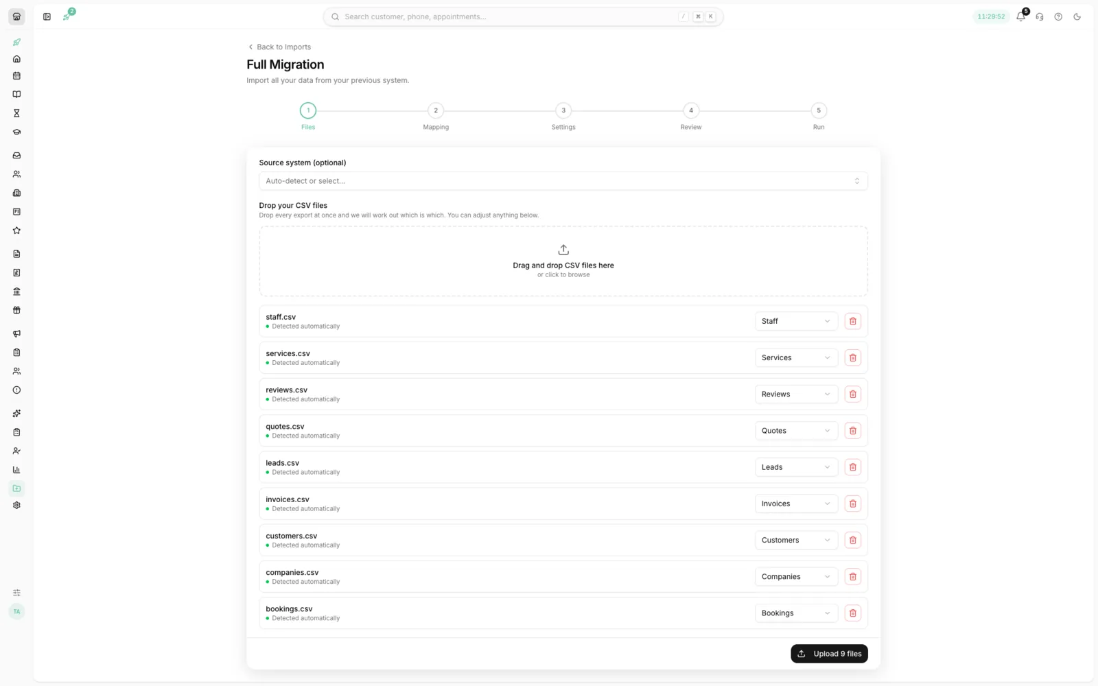 Dropping CSV exports for Youzse to auto-detect