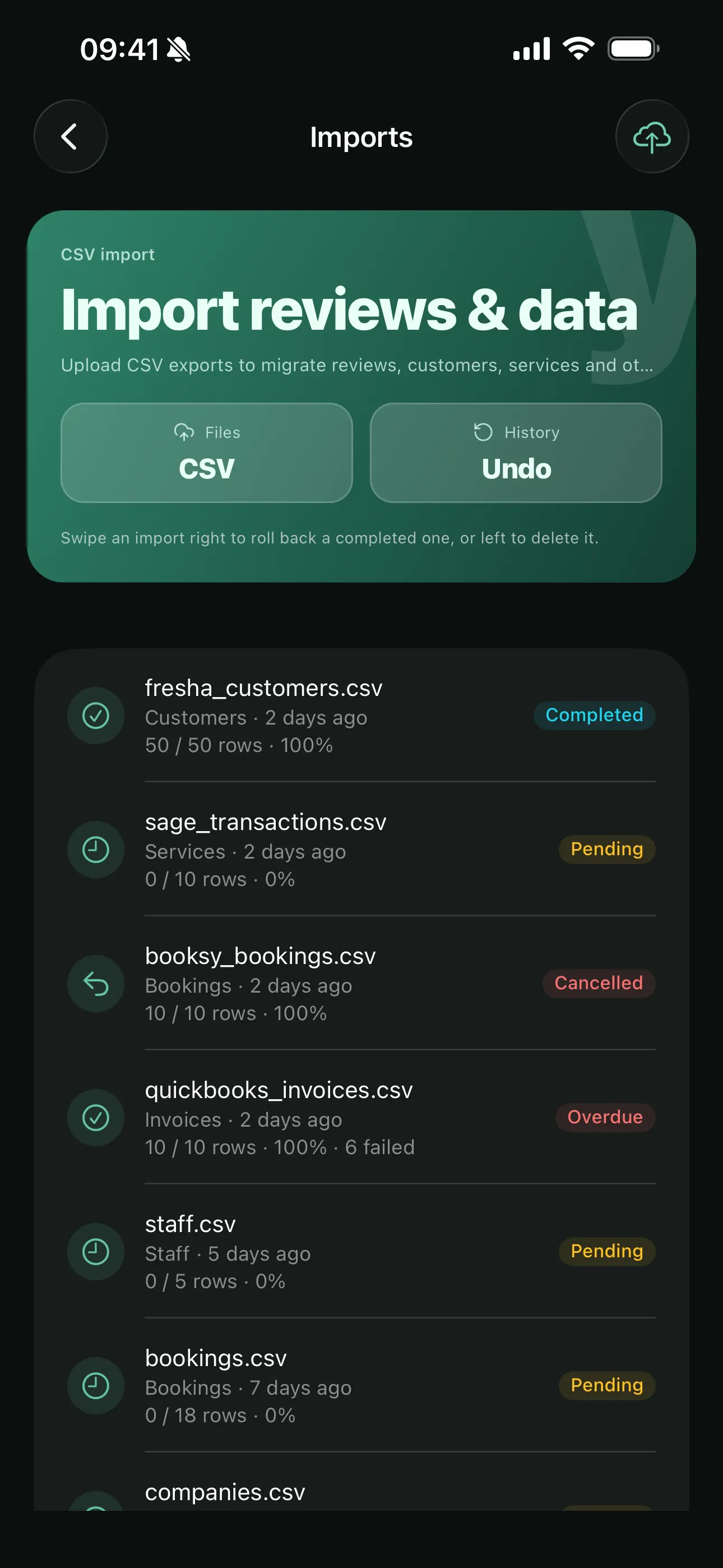 Import Reviews & Data on Youzse mobile