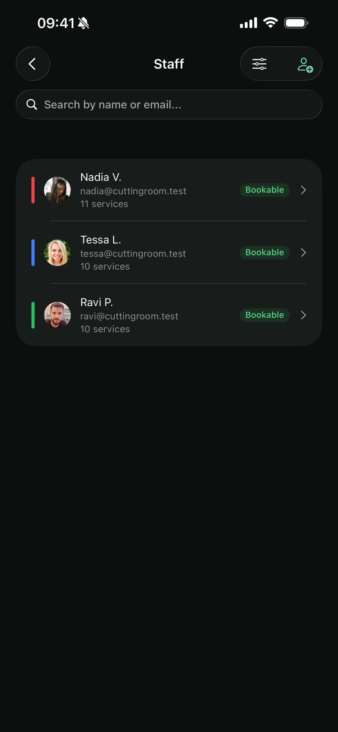 Managing a team on Youzse mobile