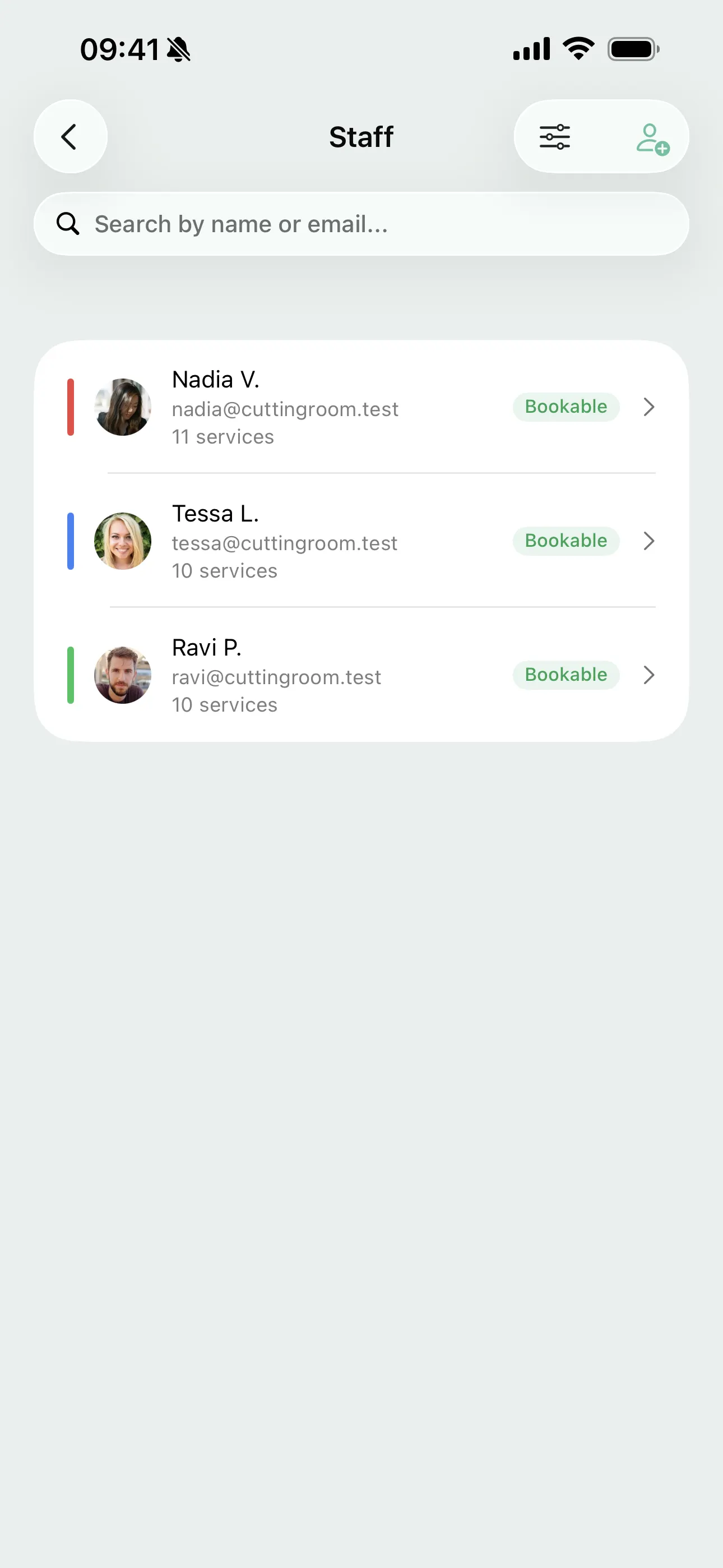 Managing a team on Youzse mobile